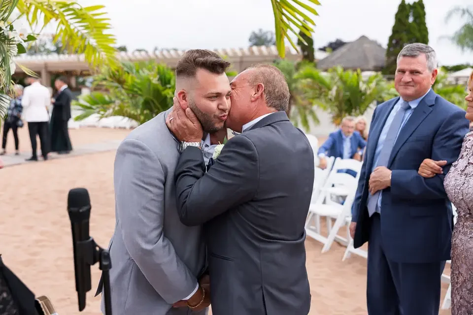 Groom and Father Emotional Moment