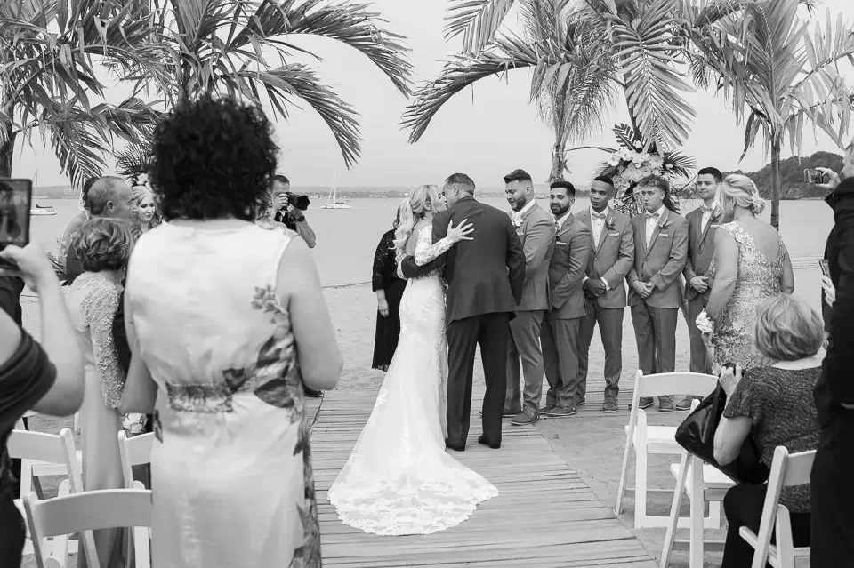 Bride and Father Ceremony Moment