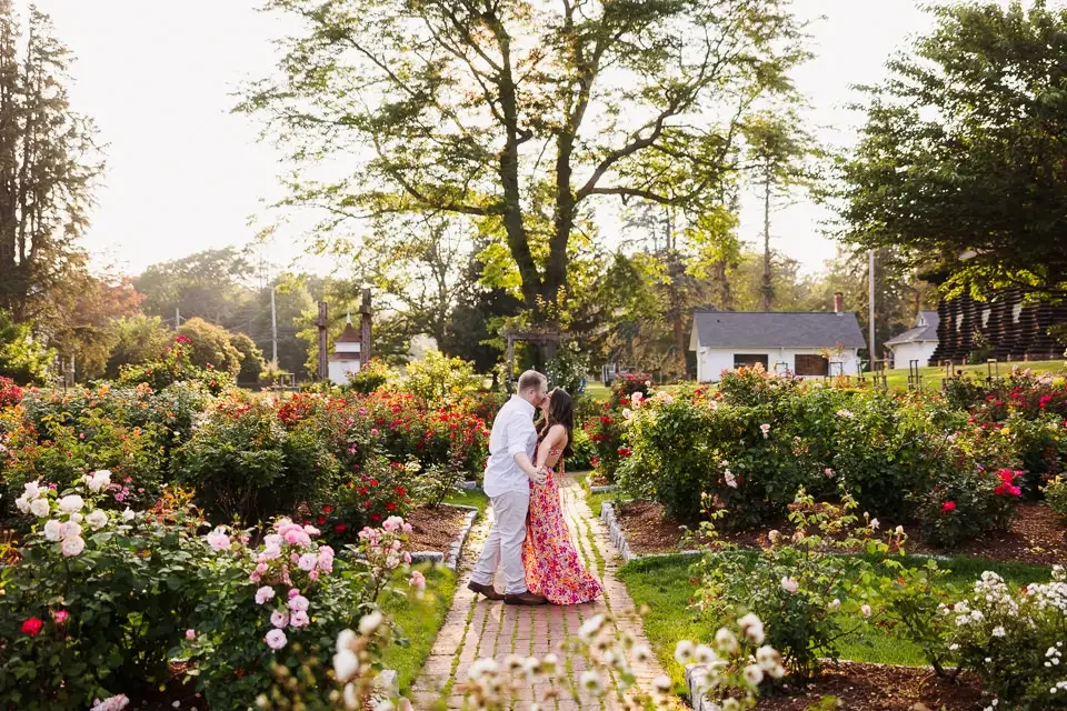 Sunset Garden Engagement Session