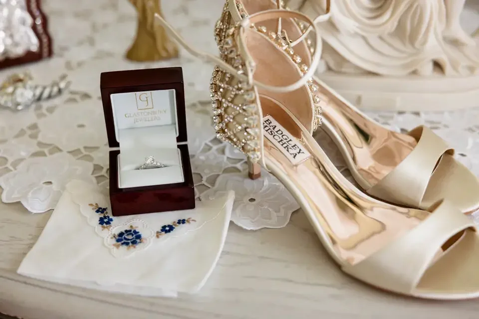 Elegant Wedding Ring Detail Photo