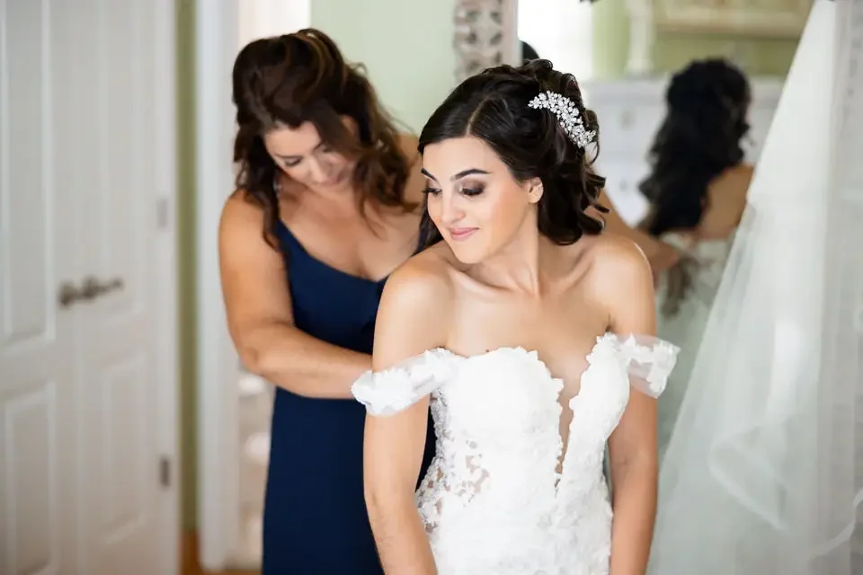 Bride Getting Ready With Loved Ones