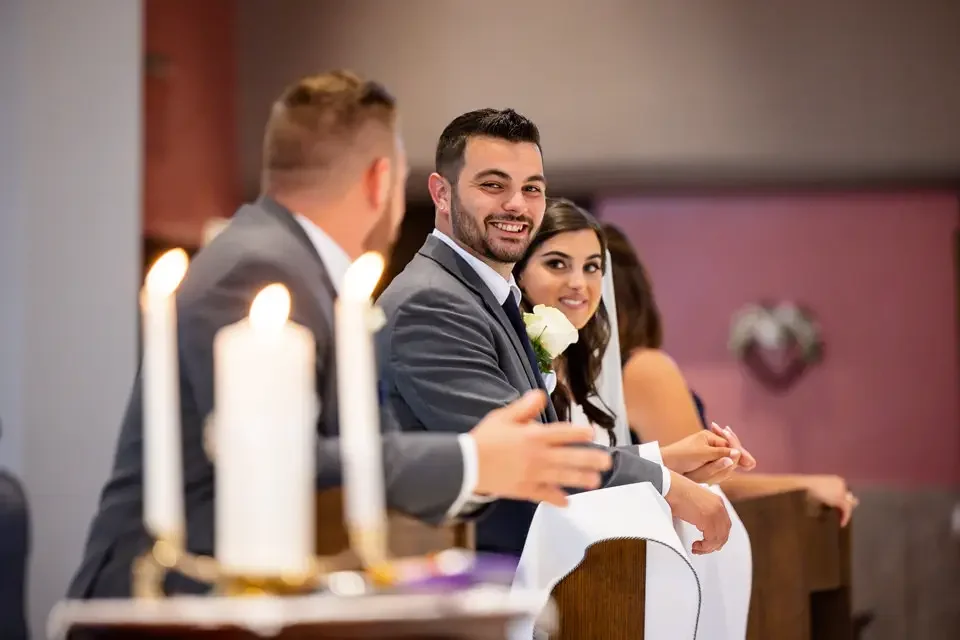 Joyful Reactions During the Wedding Ceremony