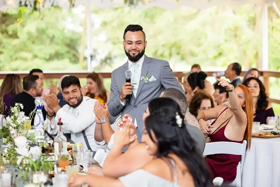 A Lively Reception Speech