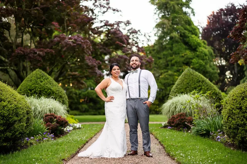 Relaxed Garden Wedding Portrait