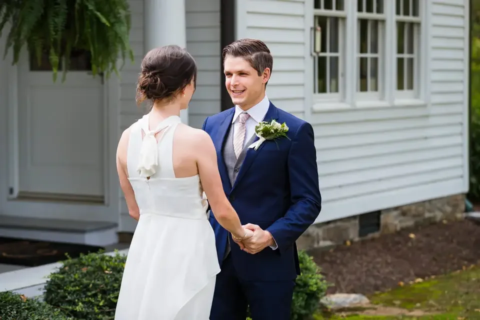A Quiet Moment Together Before the Ceremony