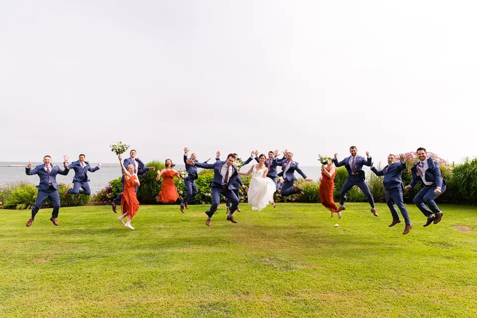 Joyful Wedding Party Celebration