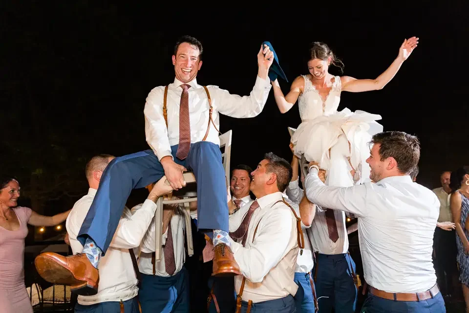 High Energy Wedding Reception Moment