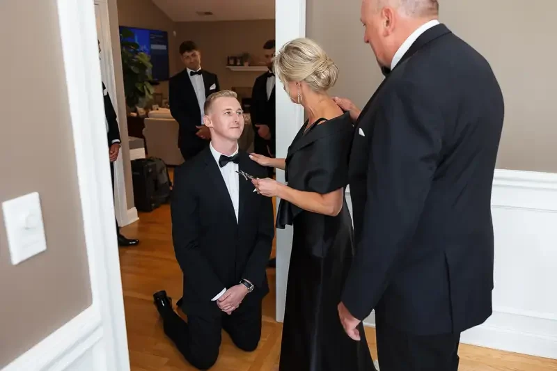 Groom Prep With Family