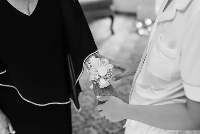 Wedding Corsage Detail