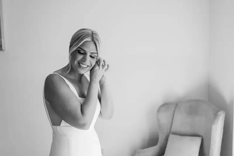 Candid Bridal Getting Ready Moment