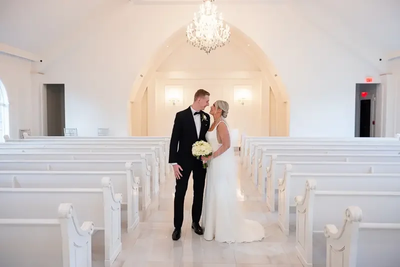 Wedding Portrait Inside The Chapel