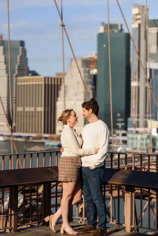 Urban Engagement Portrait With Skyline
