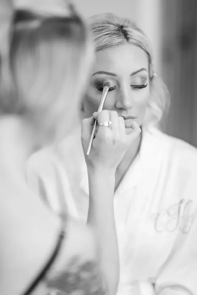 Bride Getting Ready Makeup Detail