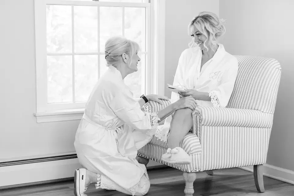 Emotional Bridal Getting Ready Moment