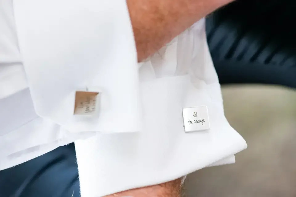 Personal Wedding Details During Groom Prep