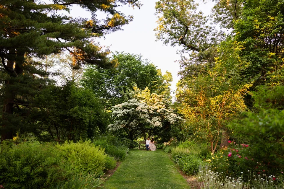 Scenic Garden Engagement Portrait
