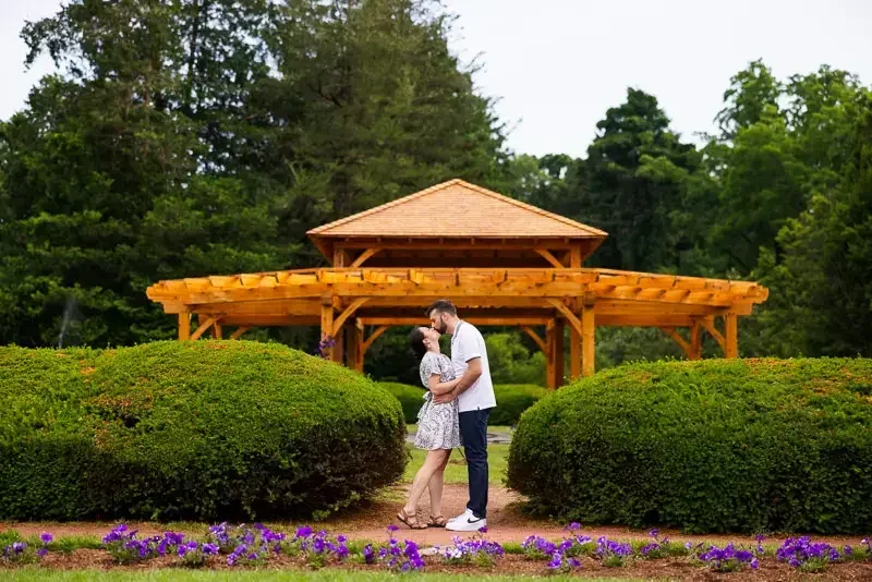 Romantic Garden Engagement Session
