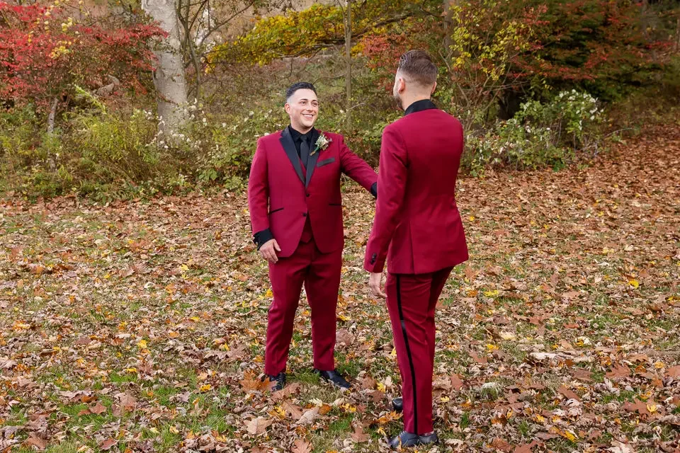 An Emotional First Look Before the Ceremony