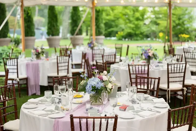 Outdoor Wedding Reception Table Details