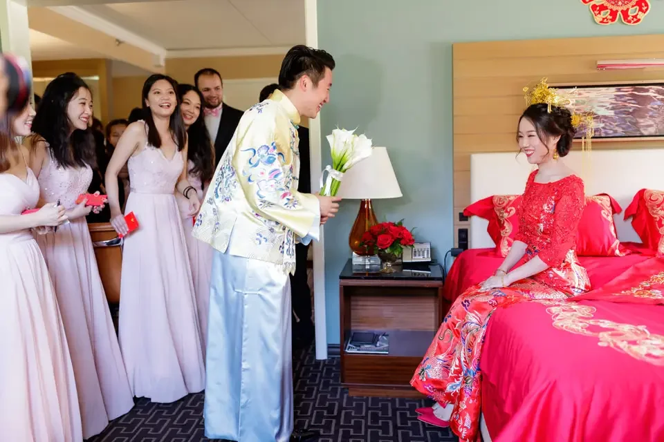 The Groom Arrives for the Door Games