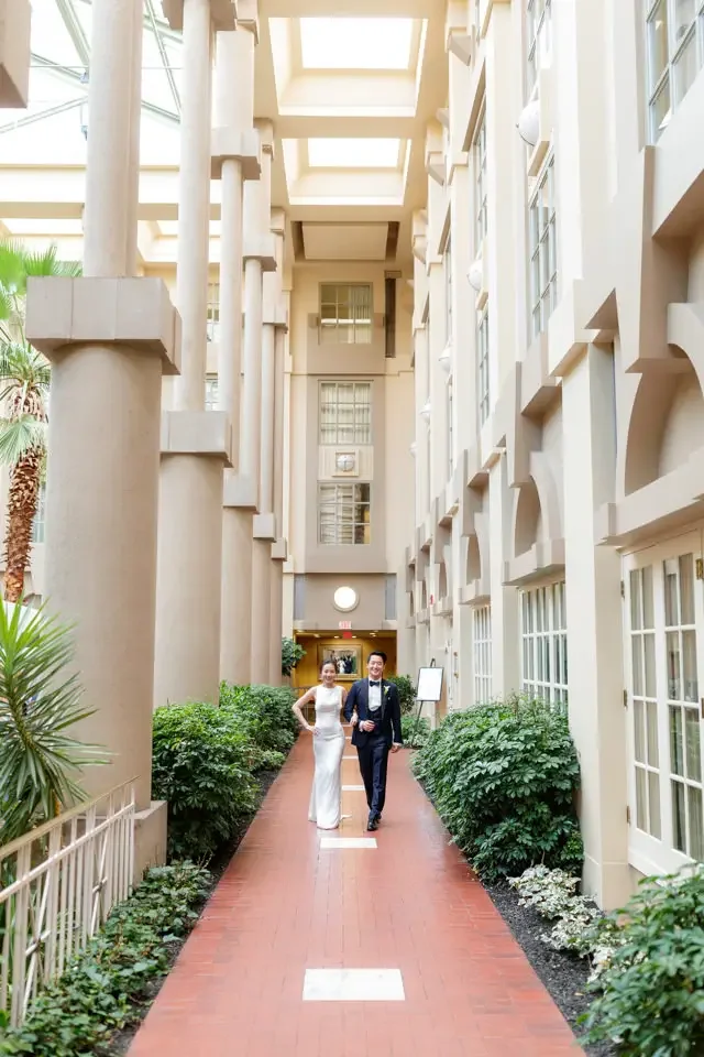 Strolling Through the Courtyard
