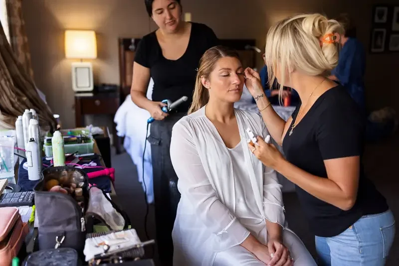 Wedding Morning Makeup Application