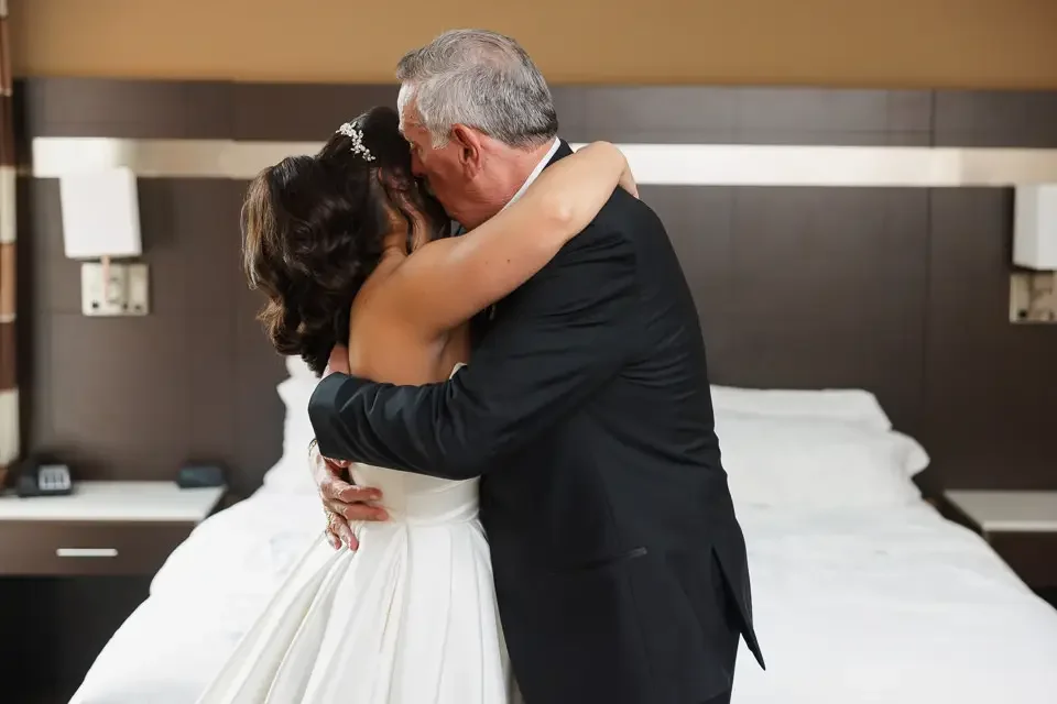 Emotional Father Daughter Hug