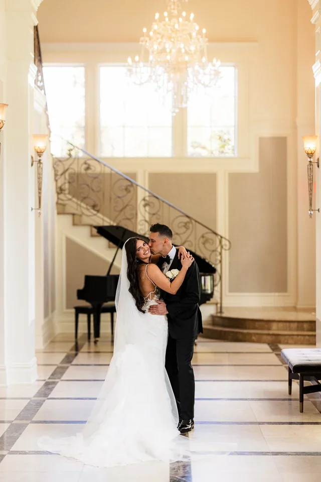 Elegant Indoor Wedding Portrait