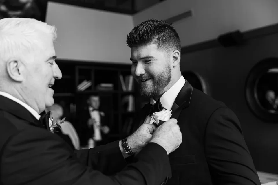 Groom Getting Ready
