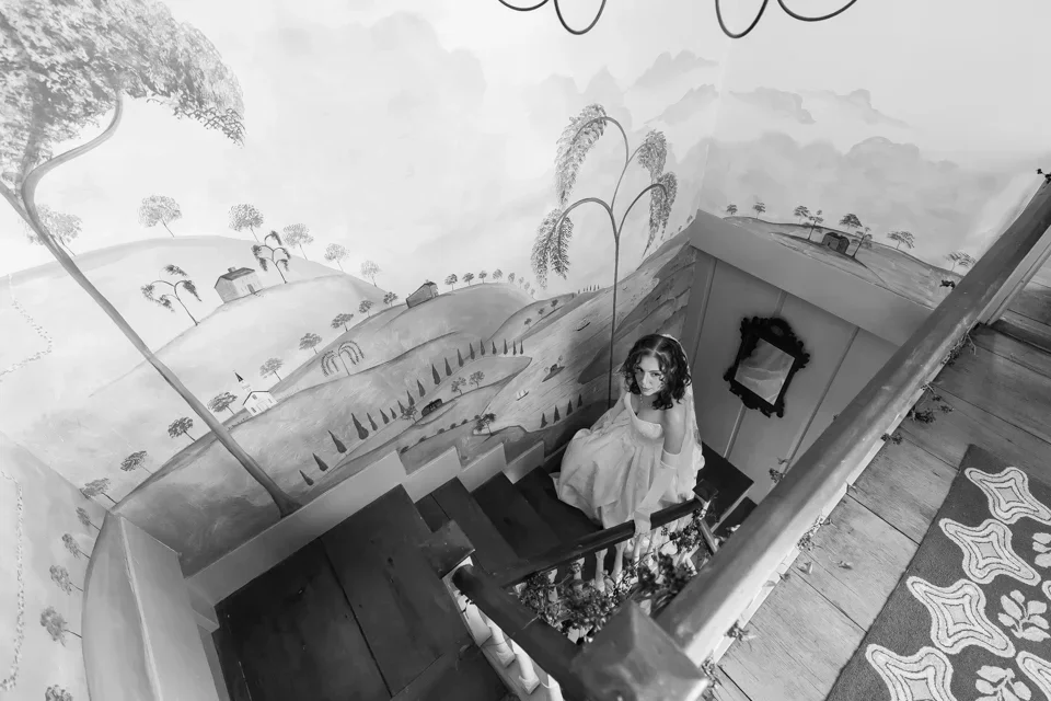 Artistic Staircase Portrait