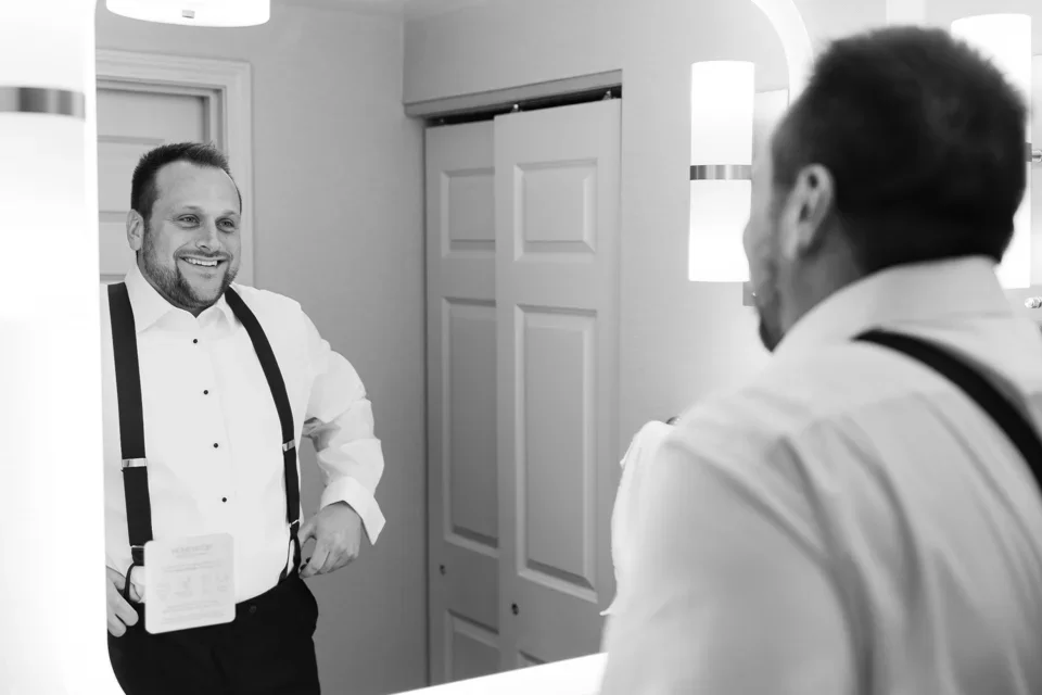 Groom Getting Ready