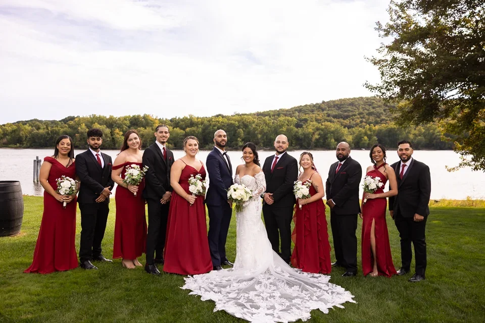 Waterfront Wedding Party