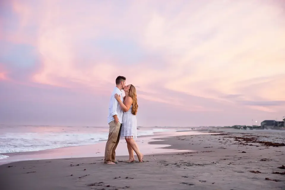 A Quiet Sunset Moment Along the Shore