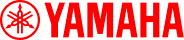 Yamaha logo in red with a tuning fork symbol on the left.