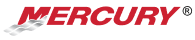 Mercury logo in red with a stylized wing design.