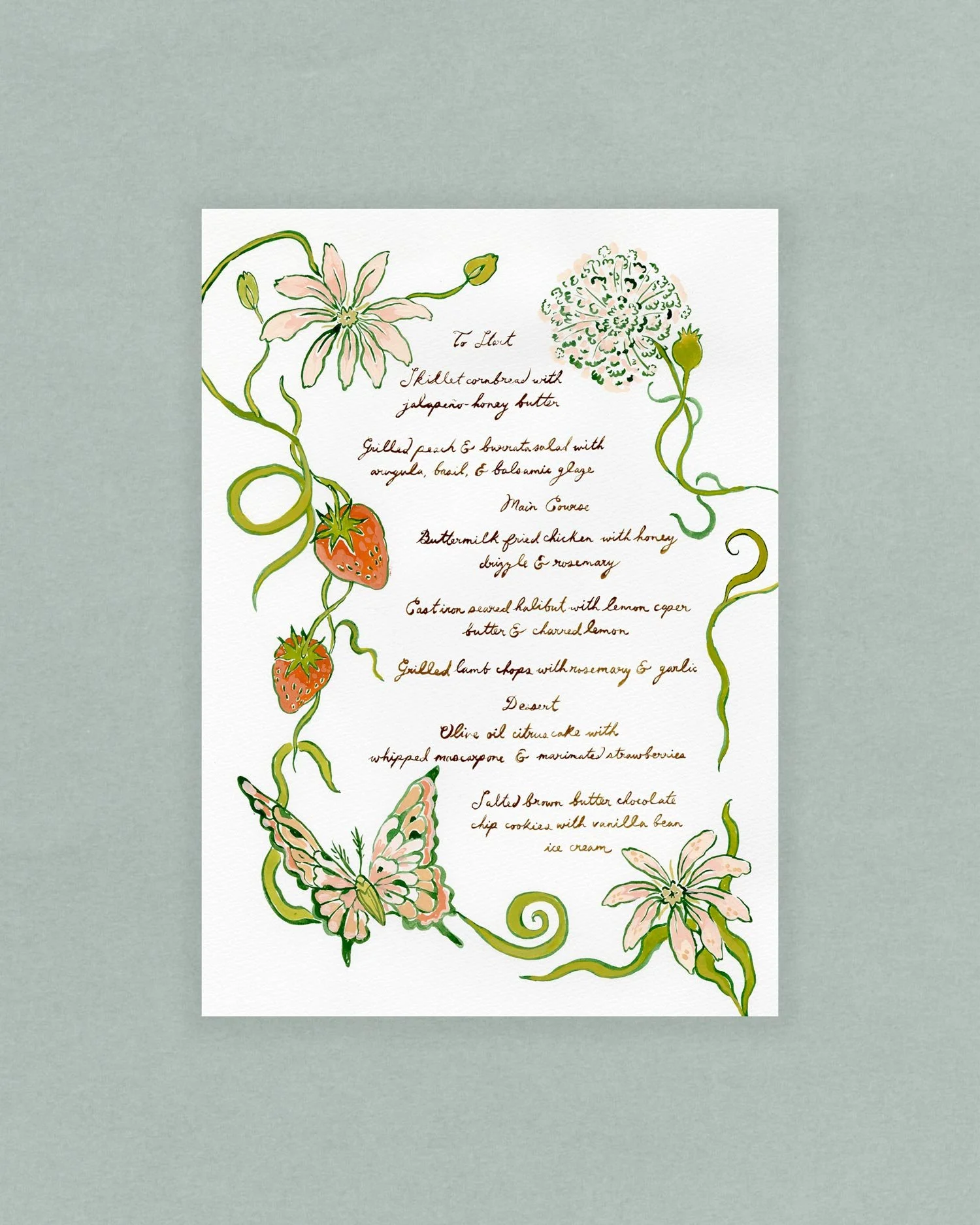 Wild Strawberries Menu