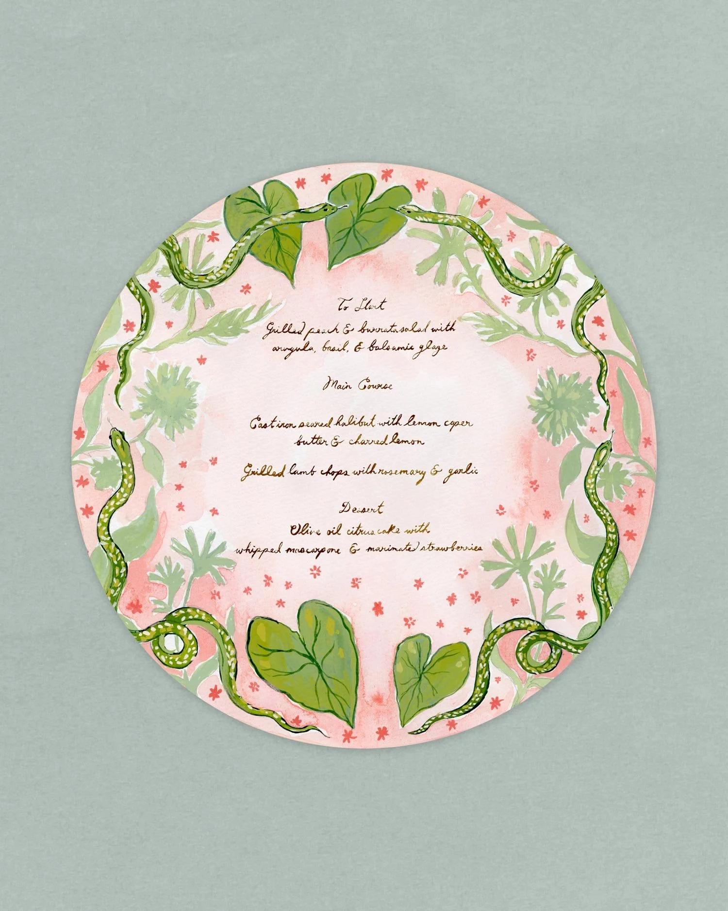 wedding-menu-round-hand-painted-pink-olivia-provey-studio.jpg