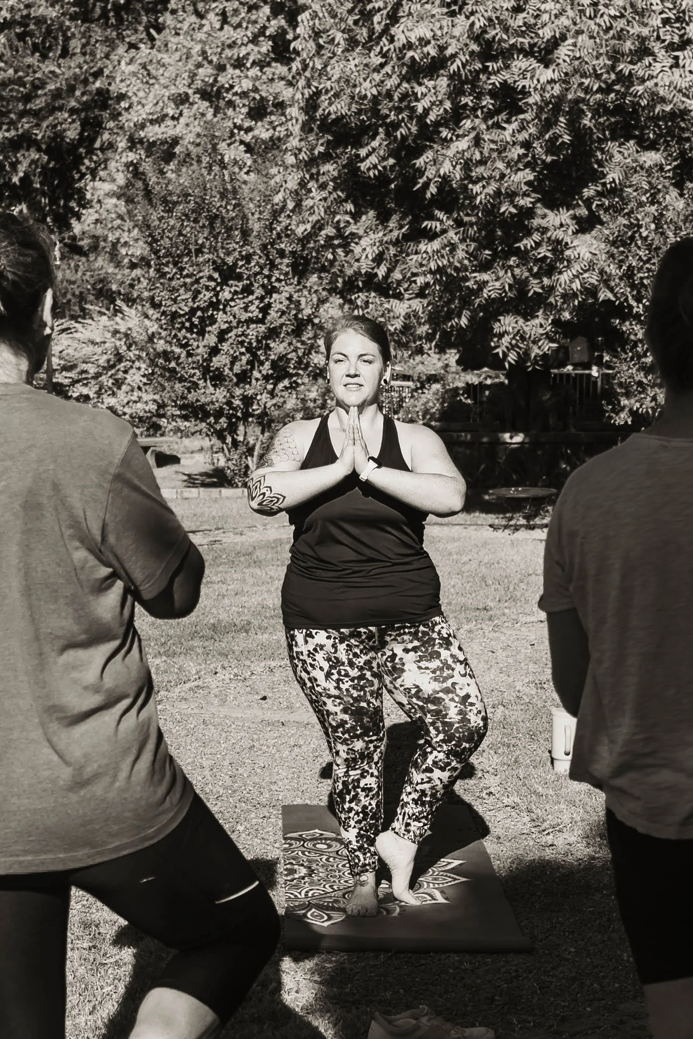 Yoga fitness classes are taught by Kristi Dunbar at Bonham Barbell Club in Bonham, Texas.