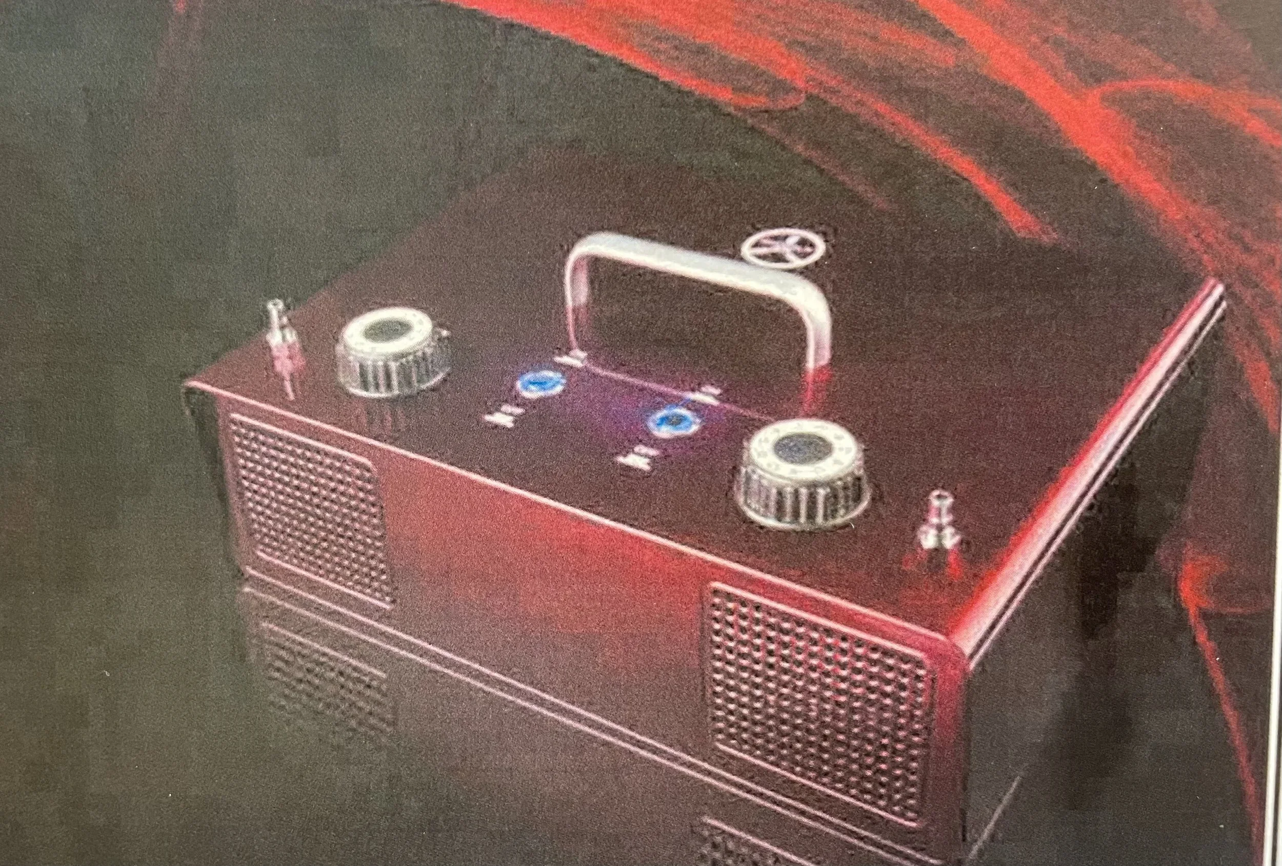 Electronic cupping machine.