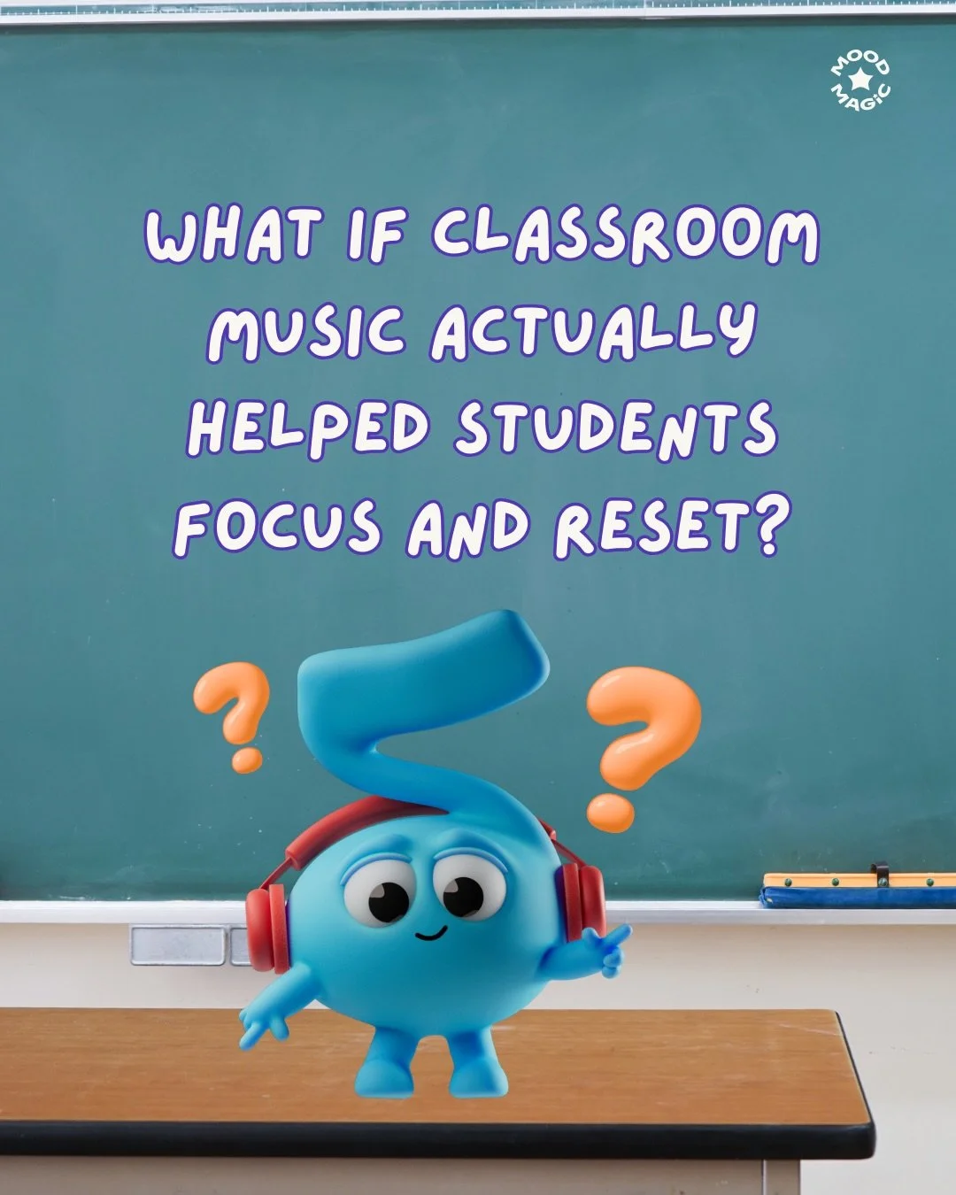 Transitions feel chaotic. Quiet work time is hit or miss.
Some students need help regulating.
That&rsquo;s why we built Mood Magic 💜
Music with a purpose for everyday school moments.

#teacher #classroomideas #moodmagic