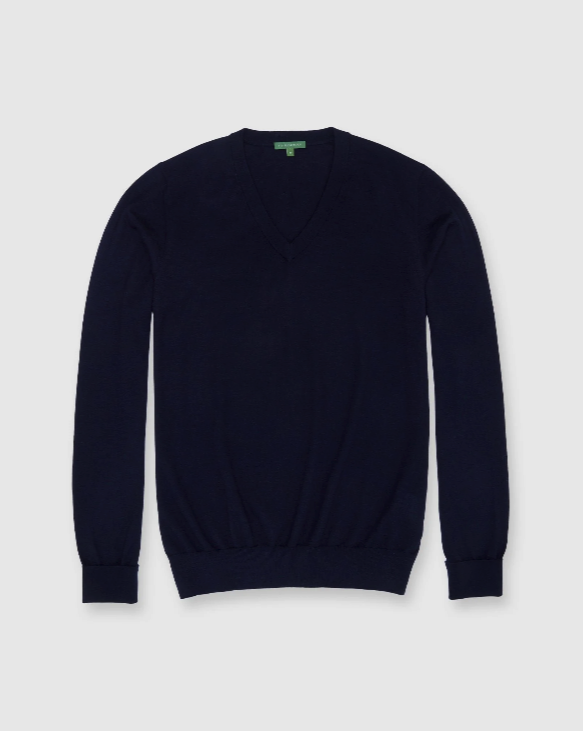 Sid Mashburn Fine-Gauge Cashmere V Neck Sweater