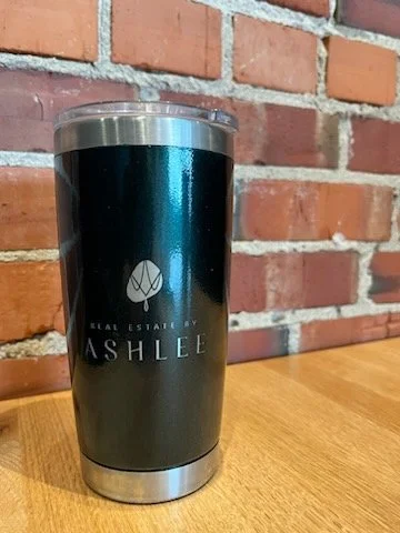 Logo on travel mug