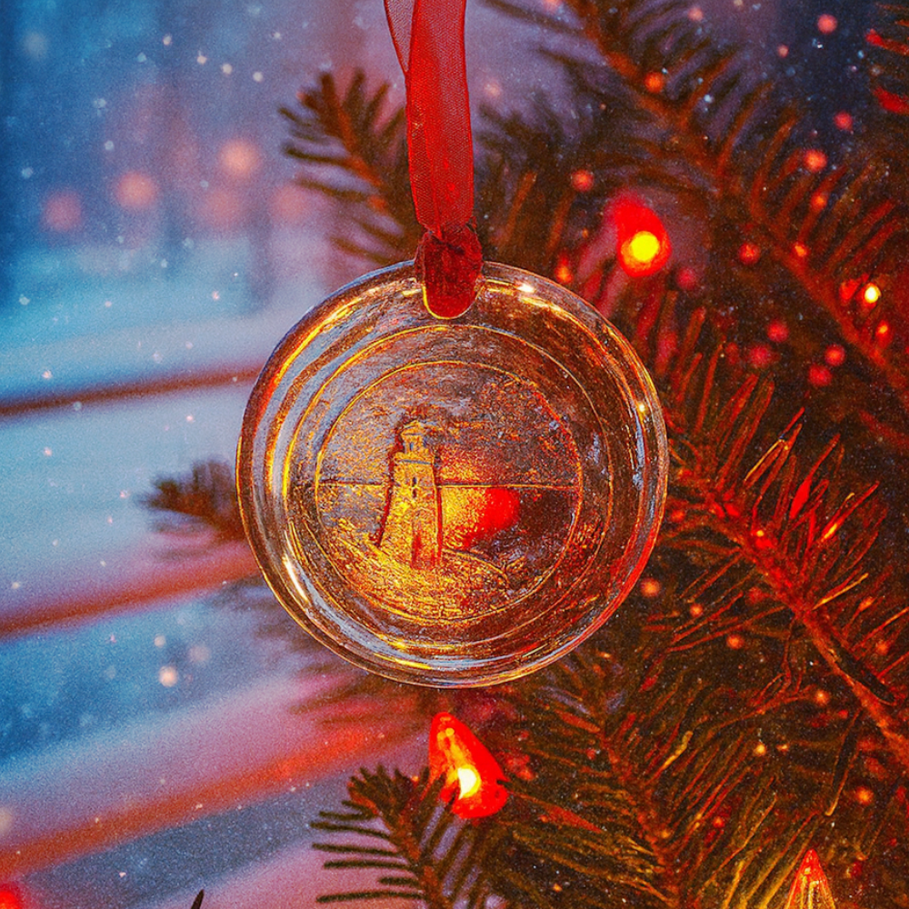 Crystal Lighthouse Sun Catcher Ornament