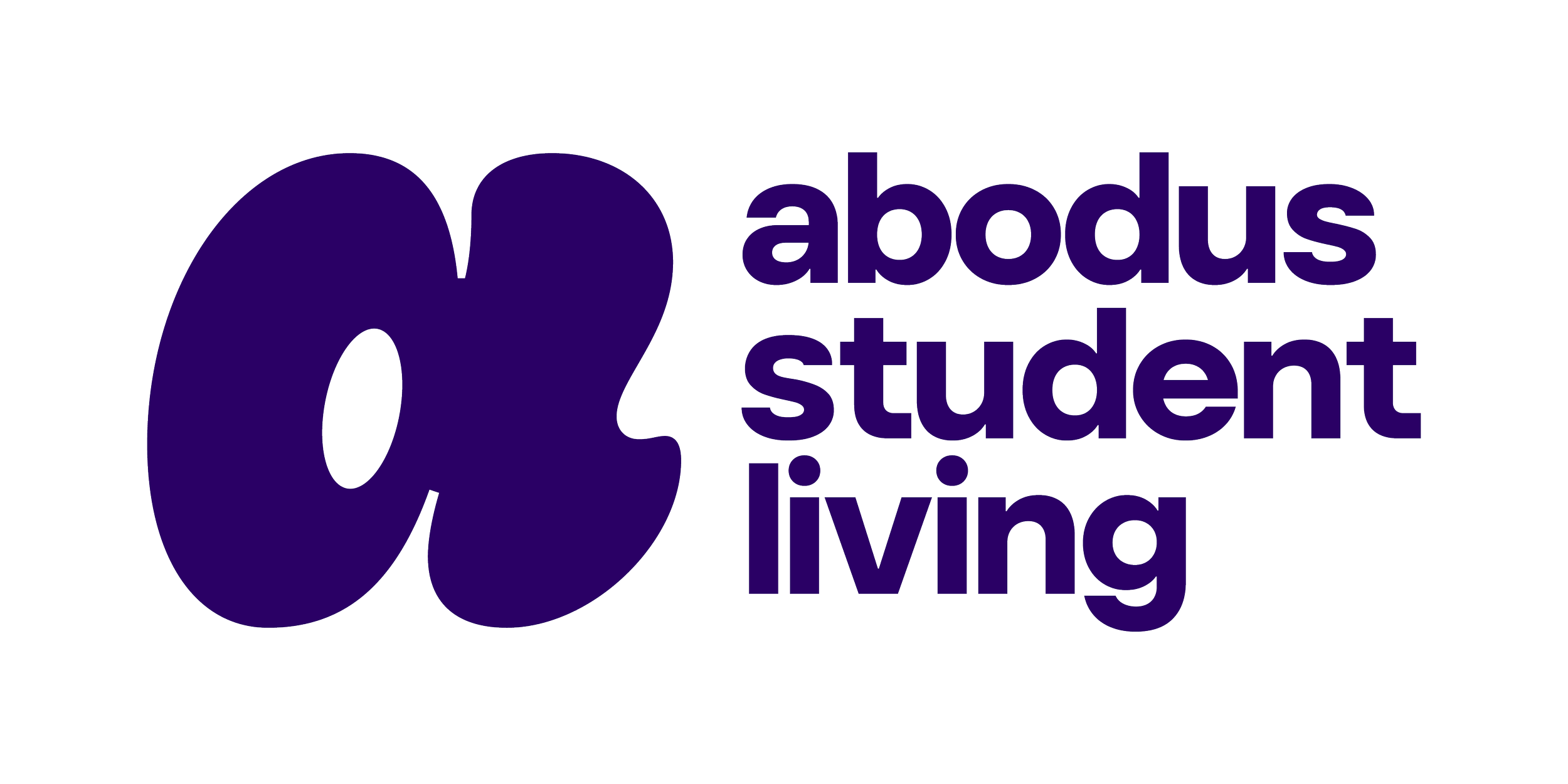 Logo with large purple 'C' and text reading 'about us student living'.