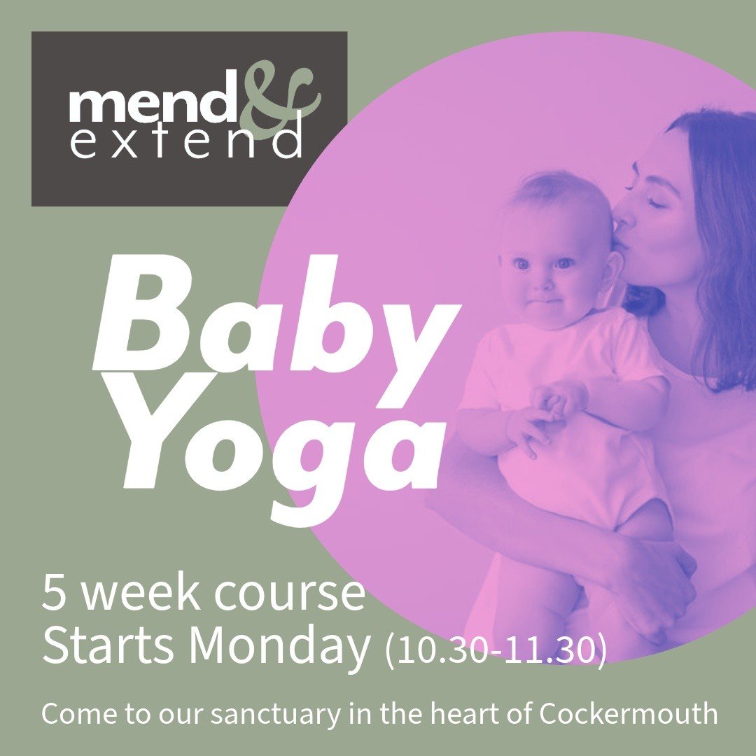 Drinks, company and bonding, for you and baby. Parents make the world go round. We'd love to look after you at Mend &amp; Extend. Mums and dads welcome, baby essential 😉

#cockermouth #babyyogaclass #babyyoga
