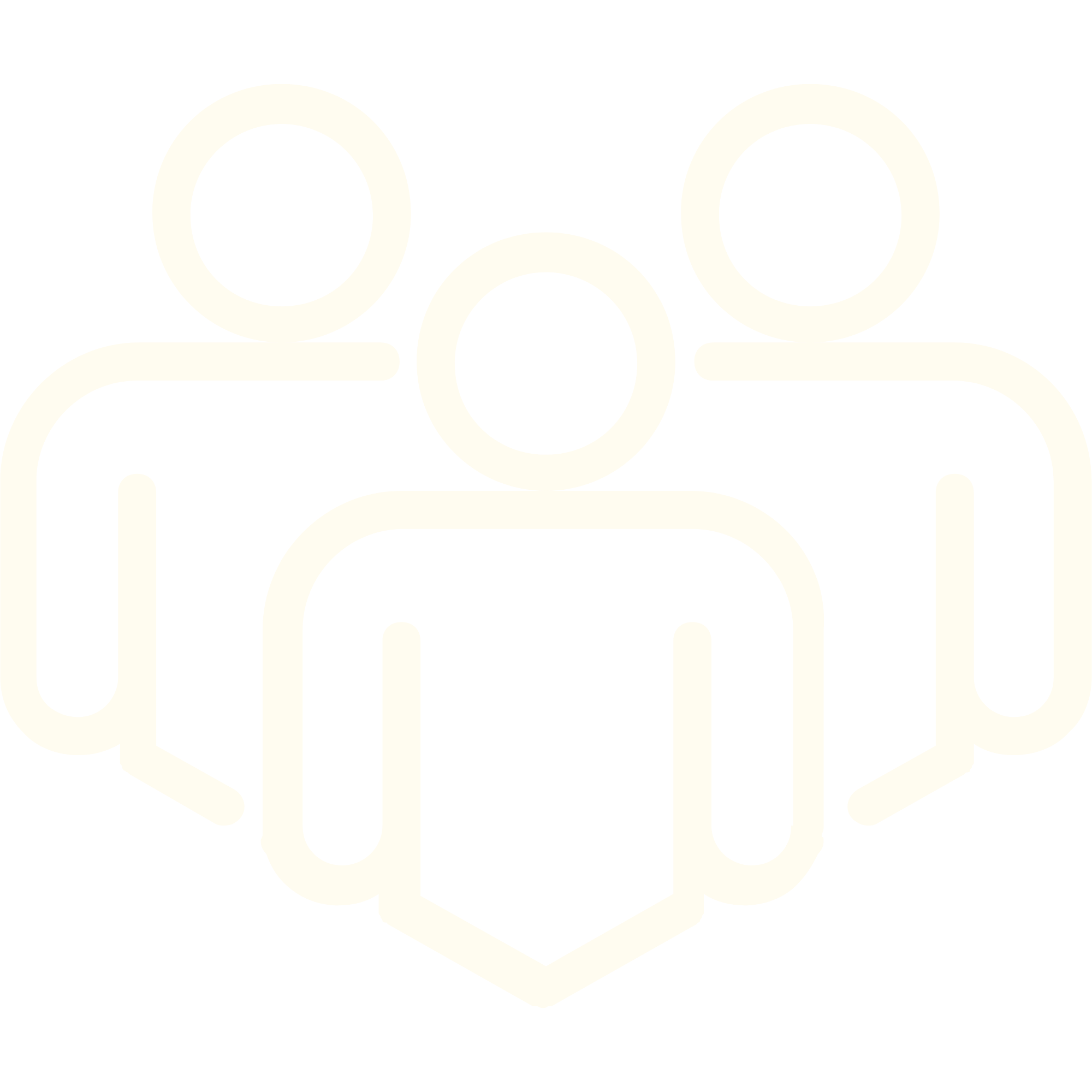 Icon of three people grouped together, representing a team or community.