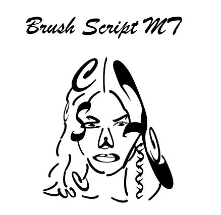 Self portrait created from type