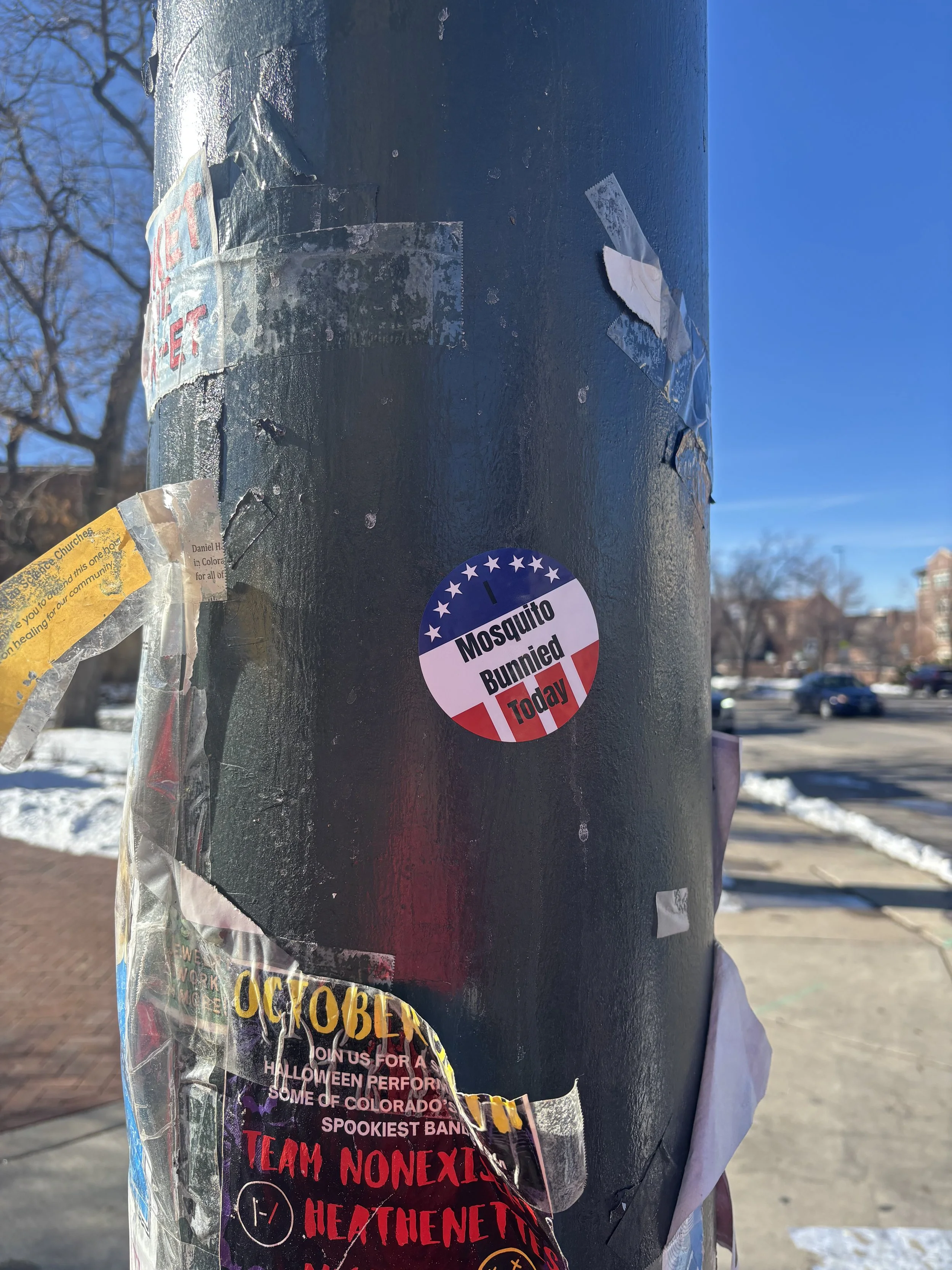 Mosquito Bunny Sticker Take over