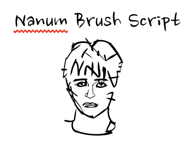 Portrait created from type