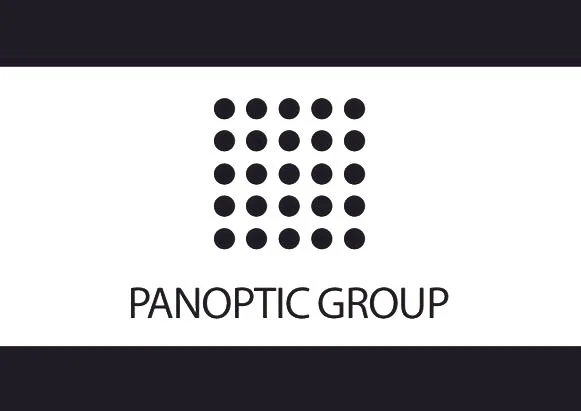 Logo with a grid of black dots and the text 'PANOPTIC GROUP' beneath.